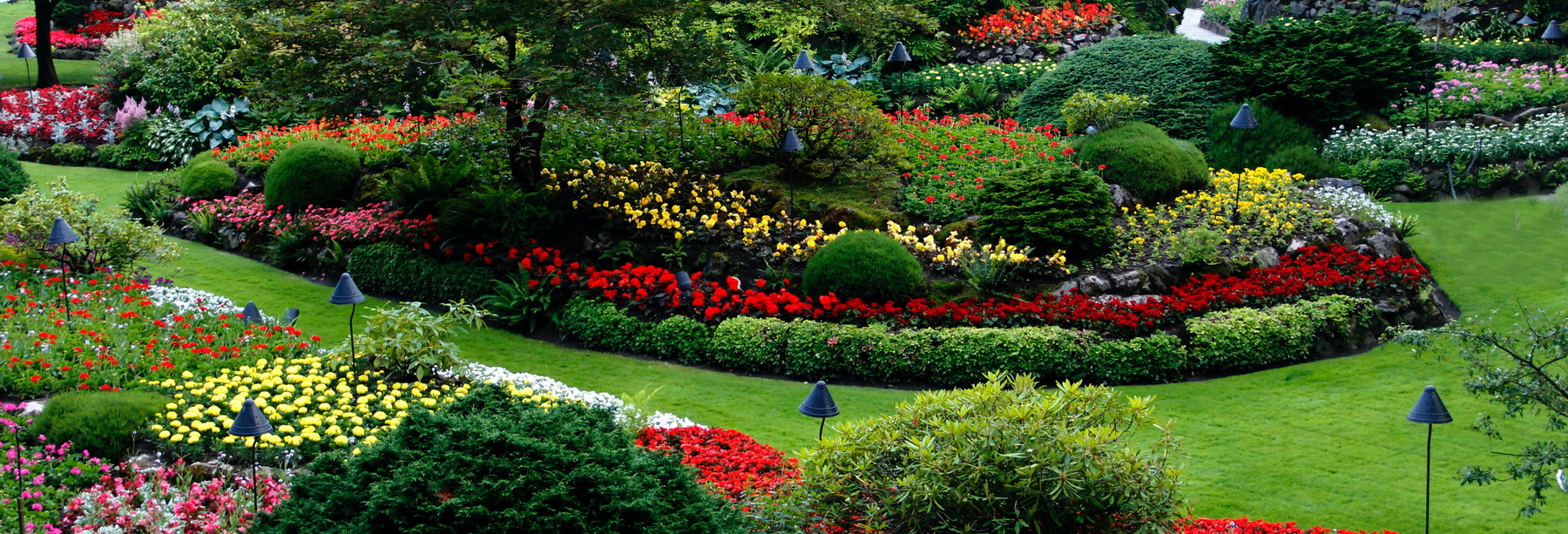 Sunken Gardens located at the Buchart Gardens.